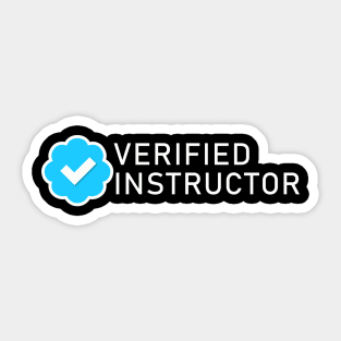 Instructor Verified Blue Check Sticker